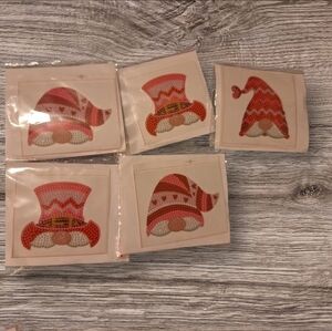 Christmas Pink Gnome Diamond Painting Mini Sets